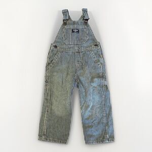 OshKosh B'Gosh Overalls Size 24 Months Railroad Striped Vestbak